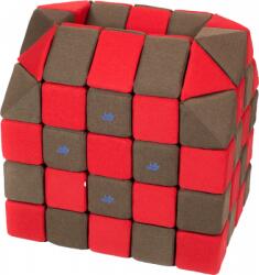 JollyHeap® Cuburi Magnetice pentru construit, JollyHeap FUN, 300 cuburi - 4 forme, Diverse Culori (300CUBJH-1224/FUN) Jucarii de constructii magnetice