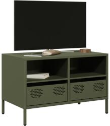 vidaXL Dulap TV, verde masliniu, 68x39x43, 5 cm, otel laminat la rece GartenMobel Dekor (851320)