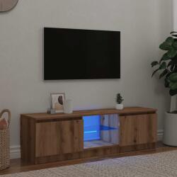 vidaXL Dulap TV cu LED stejar artizanal 140x40x35, 5 cm lemn prelucrat GartenMobel Dekor (856350)