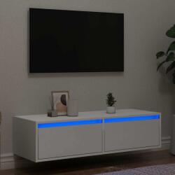 vidaXL Dulap TV cu lumini LED alb 100X35, 5x25 cm GartenMobel Dekor (860238)