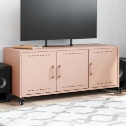 vidaXL Dulap TV, roz, 100, 5x39x43, 5 cm, otel laminat la rece GartenMobel Dekor (846645)