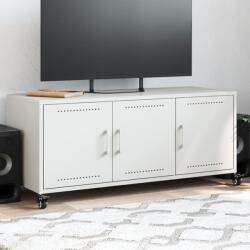 vidaXL Dulap TV, alb, 100, 5x39x43, 5 cm, otel laminat la rece GartenMobel Dekor (846649)