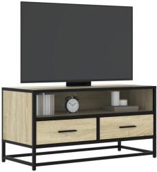vidaXL Dulap TV, stejar sonoma, 80x34, 5x40 cm, lemn prelucrat si metal GartenMobel Dekor (848810)