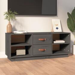vidaXL Comoda TV, gri, 100x34x40 cm, lemn masiv de pin GartenMobel Dekor (818227)