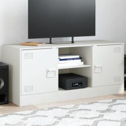 vidaXL Comoda TV, alb, 99x39x44 cm, otel GartenMobel Dekor (841690)