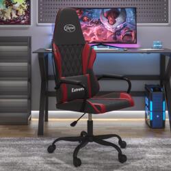vidaXL Scaun de gaming de masaj, negru si rosu vin, piele ecologica GartenMobel Dekor (345540)