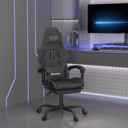 vidaXL Scaun de gaming cu suport picioare, negru, piele ecologica GartenMobel Dekor (3143910)