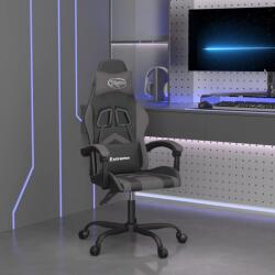 vidaXL Scaun de gaming pivotant, negru si gri, piele ecologica GartenMobel Dekor (349595)