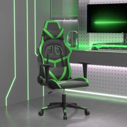 vidaXL Scaun de gaming de masaj, negru si verde, piele ecologica GartenMobel Dekor (345426)