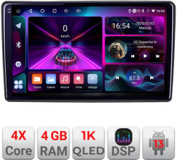 Edotec Navigatie Android Alfa Romeo 159 2005-2011, 4GB RAM, 64GB, QLED (Kit-alfa159+EDT-E209-RK)