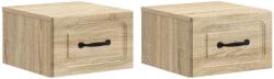 vidaXL Set 2 noptiere suspendate stejar Sonoma, 34, 5 x 33 x 20 cm (899280)