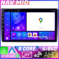Edotec Navigatie Alfa Romeo 159 2005-2011 Android 12 Octa Core 4GB+64GB 720P (NAV2-9-4+64|K-alfa159)