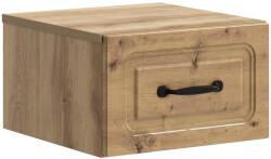 vidaXL Noptiera suspendata stejar artizanal cu sertar, 34, 5 x 33 x 20 cm (899293)