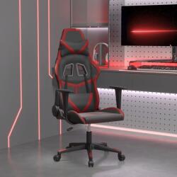 vidaXL Scaun de gaming de masaj, negru si rosu vin, piele ecologica GartenMobel Dekor (345430)