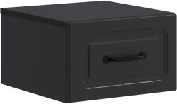 vidaXL Noptiera suspendata neagra cu sertar, 34, 5 x 33 x 20 cm, lemn prelucrat (899277)