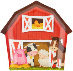 PartyPal Papírtányér 20cm 6db, Farm (LUFI870909)
