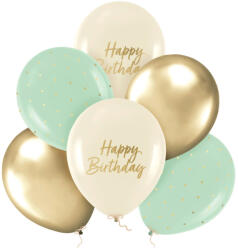 PartyPal Szülinapi lufi 11" 28cm 6db Happy Birthday (LUFI863902)