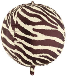 Partydeco Orbz gömb lufi 30" 75cm Állat mintás, Zebra (LUFI350028)