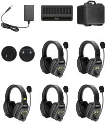 Saramonic Solutie intercom stereo comp Saramonic WiTalk WT5D5xbat, 5 pers, Full-Duplex 1.9GHz, dual-ear (WITALK WT5D)