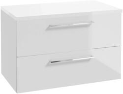 kielle Vega - Dulap bază cu blat inclus, pentru lavoar 80x50x46 cm, alb lucios 50018S810 (50018S810)