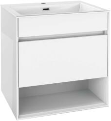 kielle Nefia - Dulap cu lavoar 60 cm, alb lucios 50027S610 (50027S610)