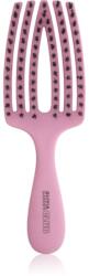 Olivia Garden Club The Nomad Detangling&Shine Fingerbrush perie de tip paletă pentru păr Pink 1 buc