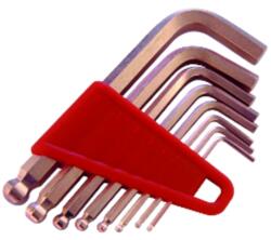 ENDRES-TOOLS szikramentes imbuszkulcs készlet gömbvégű 1.5-10mm 6 részes 0250067C (0250067C)