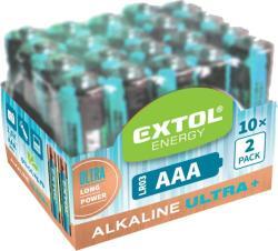 Extol elem készlet 1, 5 V AAA, LR03 20 db (42012) (42012)