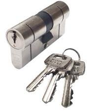 Elzett zárbetét 758 40/60mm fúrásvédett 3 kulcs nikkel (3286748) (3286748)