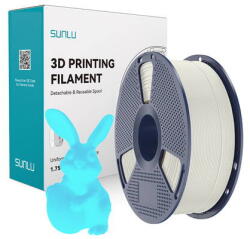 Sunlu Filament 3D Sunlu PLA Glow In The Dark 1.24g/cmp Alb-Albastru (PLA Glow W-Blu)