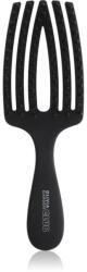 Olivia Garden Club The Nomad Detangling&Shine Fingerbrush perie de tip paletă pentru păr Black 1 buc