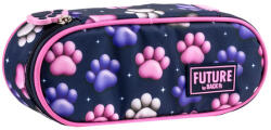 DERFORM Future by BackUp ovális tolltartó - Colorful Paws (P1ADF41) (P1ADF41)
