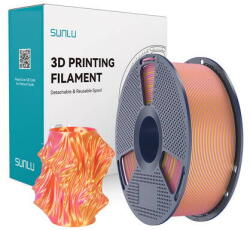 Sunlu Filament 3D Sunlu PLA+ Silk 1.23g/cmp in Doua Culori Roz si Auriu (PLA+ Silk DC P Go)