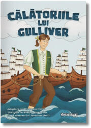 Wondertales Carte de colorat cu poveste A4 WonderTales, Calatoriile lui Gulliver (ROB-579411) Carte de colorat