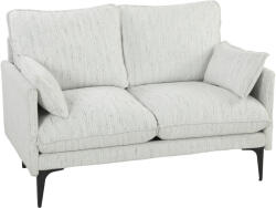 HOMCOM Canapea 2 Locuri cu Brațe, Perne Groase și 2 Perne, 131x78x83 cm, Alb | Aosom Romania (83B-727V01WT) Canapea