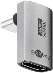 Goobay USB 4.0 Type C Toldó Ezüst 3cm 74442 (74442)
