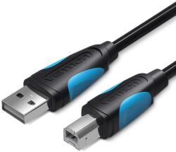 Vention Cablu adaptor Vention VAS-A16-B800, USB B (T) la USB A (T), 8m, 480 Mbps, PVC, Negru (VAS-A16-B800)