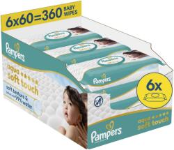 Pampers Aqua Soft Touch, 360 db (6× 60 db)