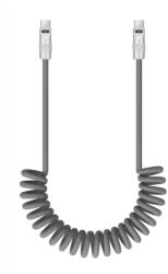 NEWELL USB-C - USB-C 100W spirál kábel 1.5m szürke NL4990 (5901479100329)