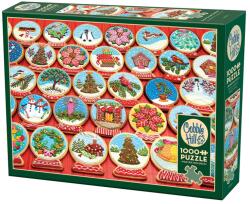 Cobble Hill Puzzle Cobble Hill din 1000 de piese - Fursecuri de Crăciun (40260) Puzzle