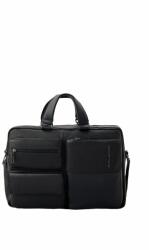 Piquadro CA5882W116 fekete bőrlaptop-táska, 42 x 30 x 12 cm