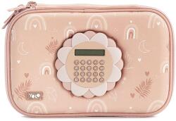 YOLO Penar școlar YOLO Boho Chic - 2 fermoare, cu calculator (121302-170-70) Penar