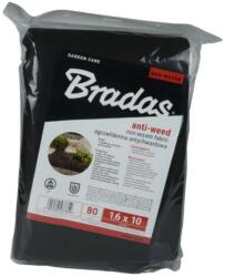  Bradas 80 g-os fekete agroszövet, 1, 6 x 10 m