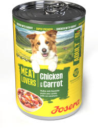 Josera 12x400g Josera Meatlovers Menü Csirke & sárgarépa nedves kutyatáp új design