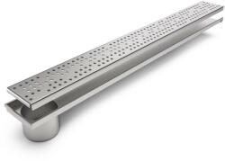  STAINLESS inox zuhany/erkély vízelvezető - LN110, lejtős H25 mm