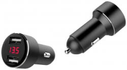 IWH USB töltő DUAL feszültség kijelzővel Terhelhetőség max. =4800 mA 12 vagy 24 V/DC (019062) (019062) - aqua
