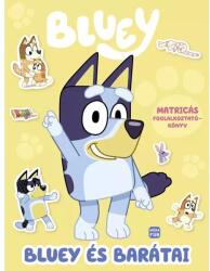 Móra Könyvkiadó Bluey: Bluey și prietenii săi - carte de activități cu autocolante - în limba maghiară (MO5234) Carte de colorat