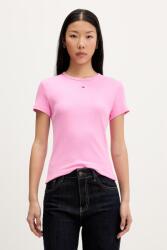 Tommy Jeans tricou basic pentru femei, din bumbac cu elastan PPYH-TSD04G_30C (DW0DW17383)