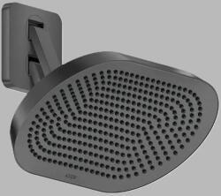 Hansgrohe Dus fix 370x220, 2jet, cu brat de dus reglabil, antracit periat (Brushed Black Chrome), Axor ShowerSphere 39745340 39745340 (39745340)