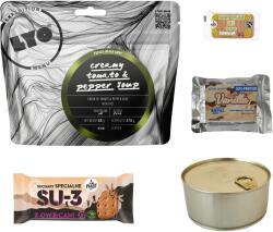 TM Cârnați Arpol 300 g + alimente liofilizate LYOFOOD + biscuiți Piast + baton - set